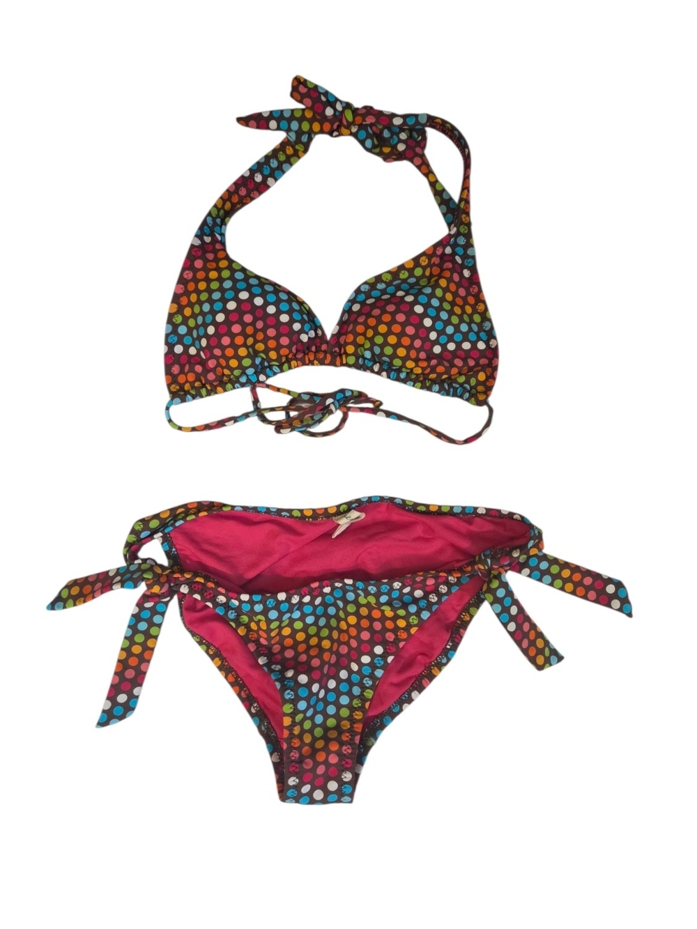 Y2K Aeropostale Multicolor Polka Dot Bikini